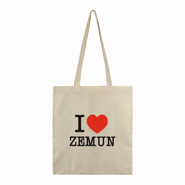 Suvenir TORBA, pamuk, Naturella 130, I love ZEMUN