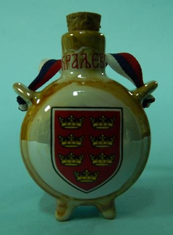 Suvenir ČUTURA, keramika, M, mini, preslikač, Kraljevo