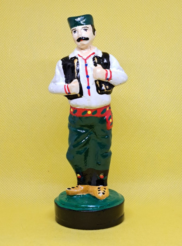 Suvenir FIGURA, gips, farba, 14 cm, Srbin